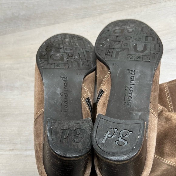 Paul Green Suede Tall Riding Boots, brown, size 9 US - Picture 5 of 7